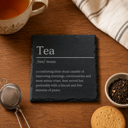 Tea Slate Dictionary Coaster