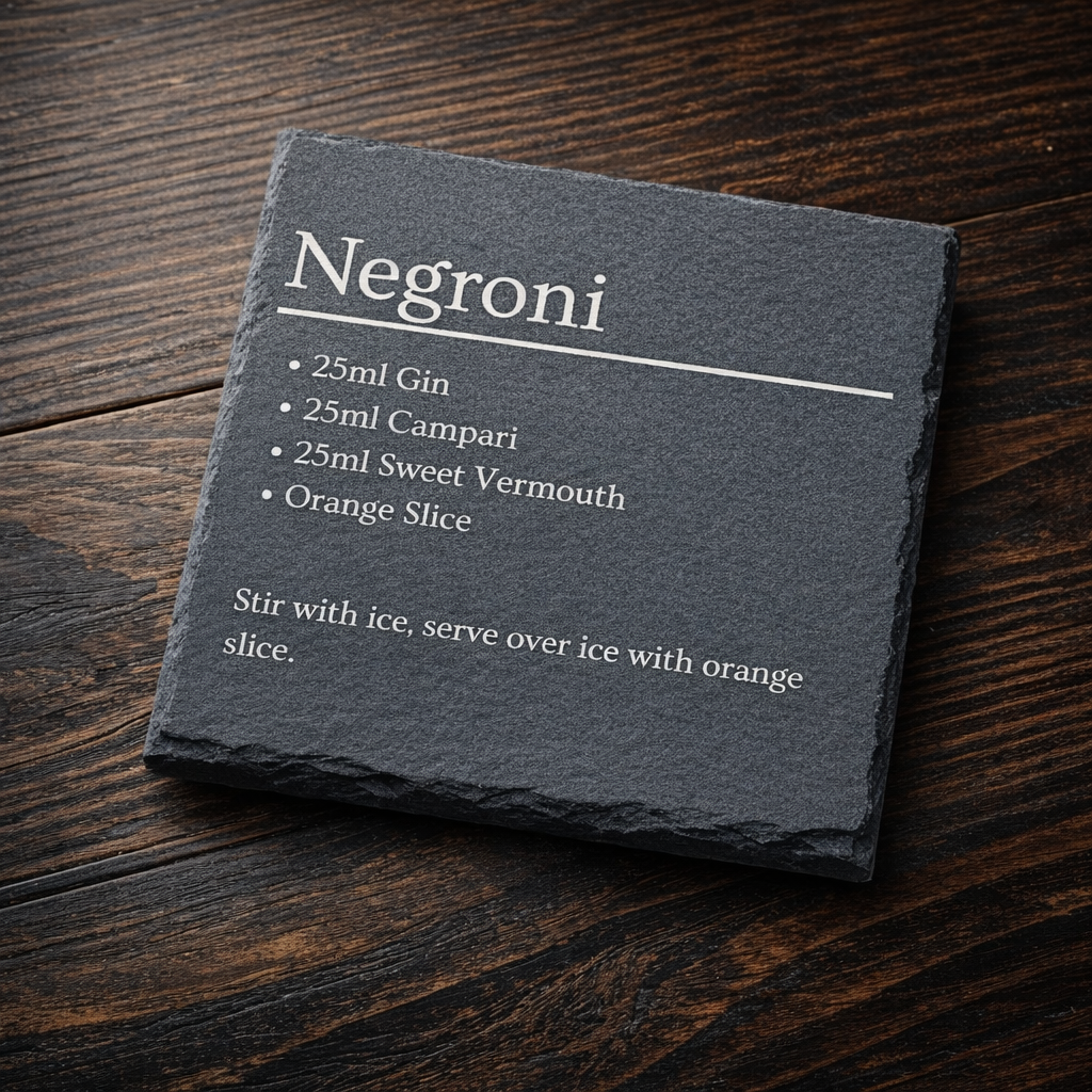 Cocktail Recipe Coaster Set