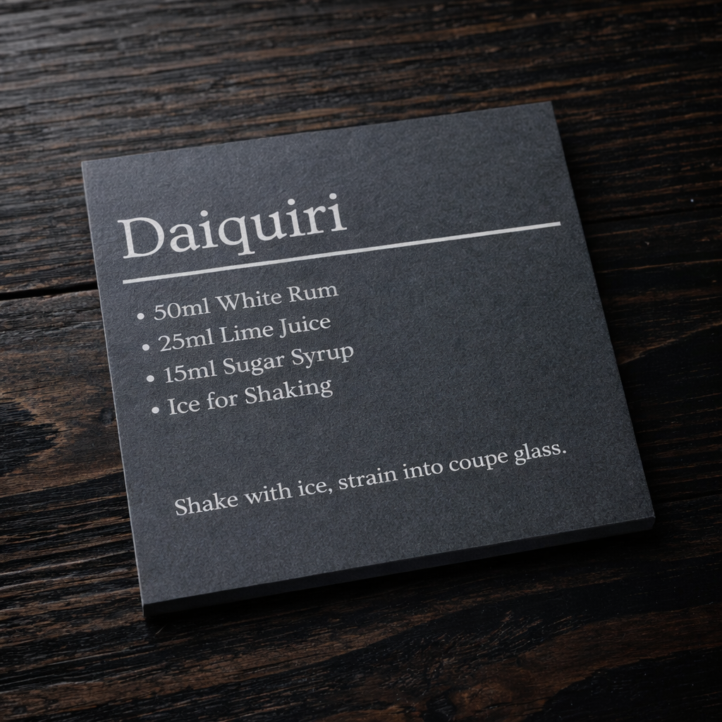 Cocktail Recipe Coaster Set