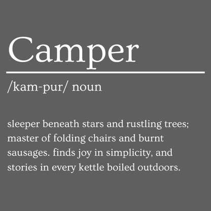 Camper Dictionary Slate Coaster