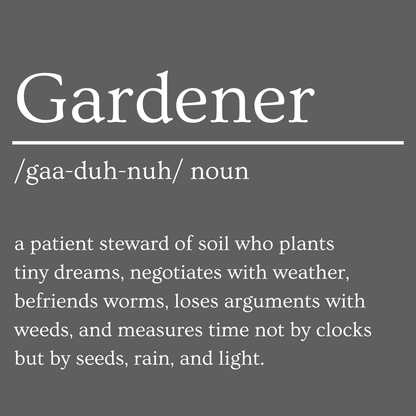 Gardener Dictionary Slate Coaster