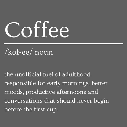 Coffee Dictionary Slate Coaster