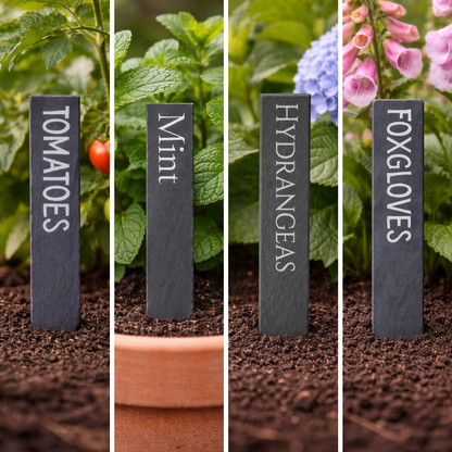 Customisable Slate Engraved Plant Markers
