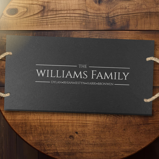 Custom Family Names Cheeseboard