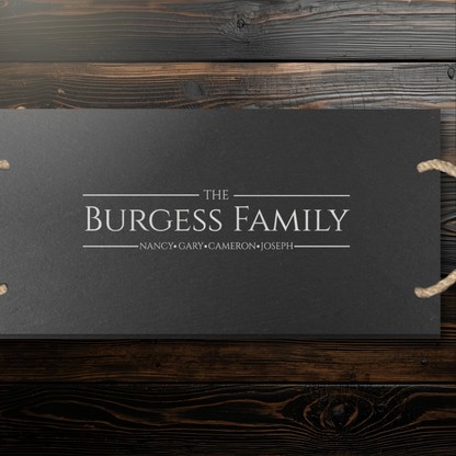Custom Family Names Cheeseboard