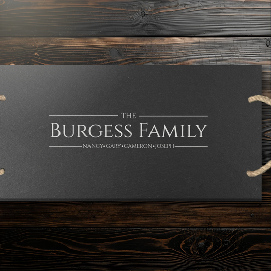 Custom Family Names Cheeseboard