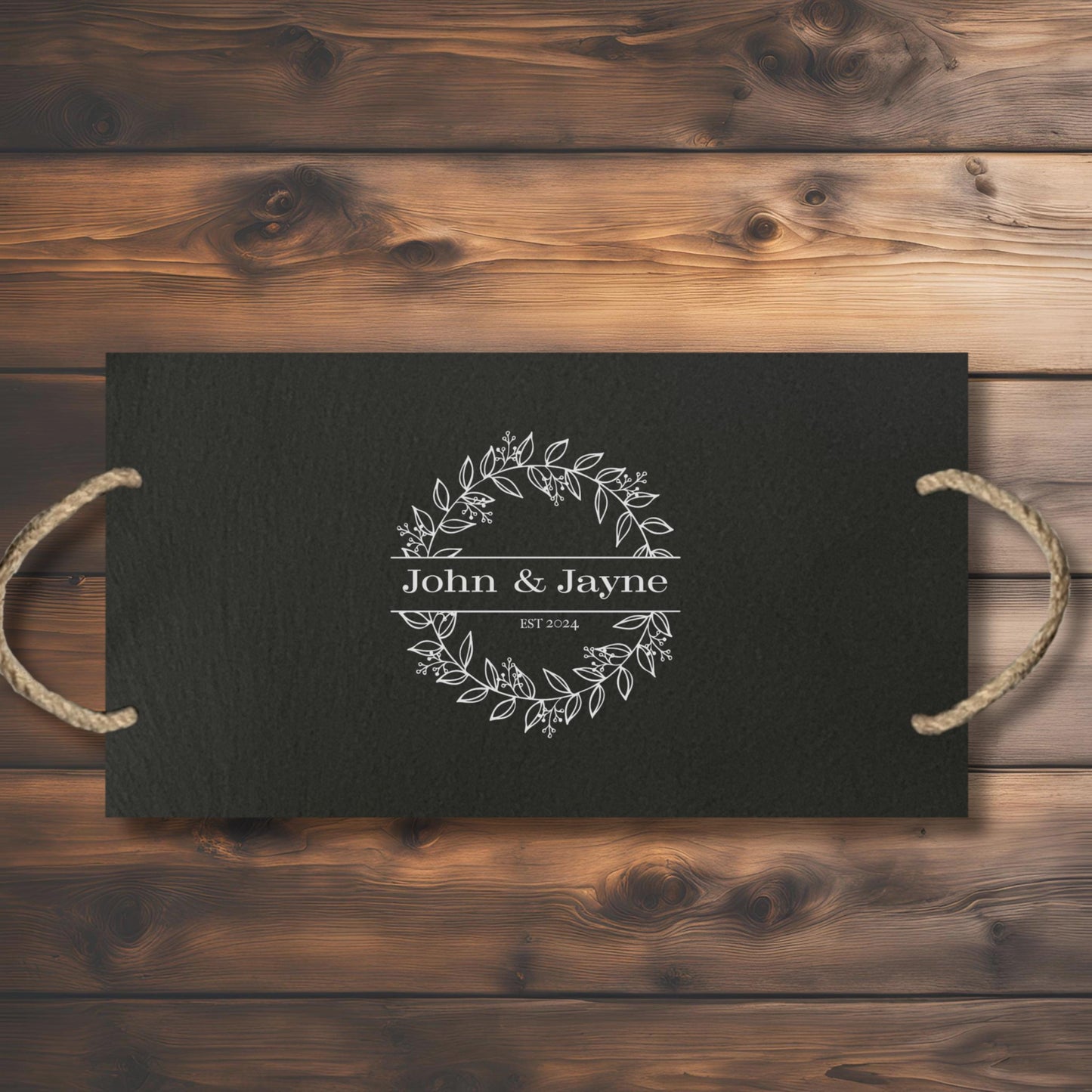 Personalized Couples Slate Cheeseboard