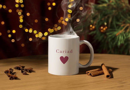 Welsh Gift Mug 'Caru Ti' & 'Cariad'